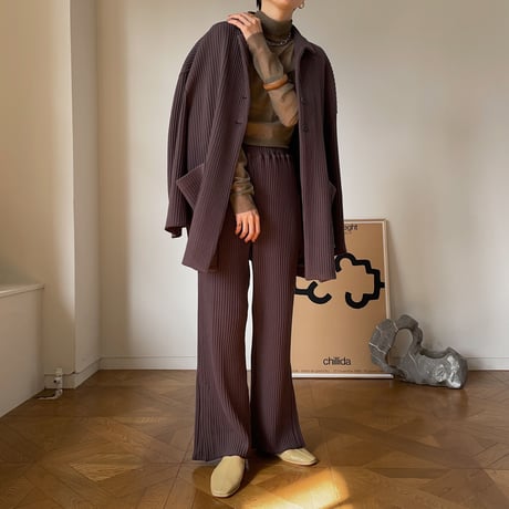 【nokcha original】over lib jacket/deep purple_no0151