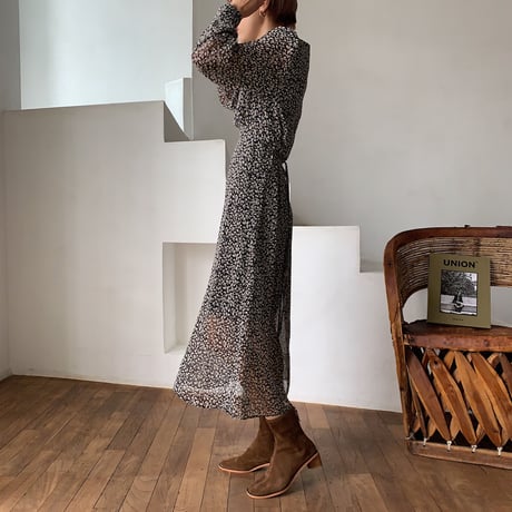 《予約販売》suède wood heel boots_na0206