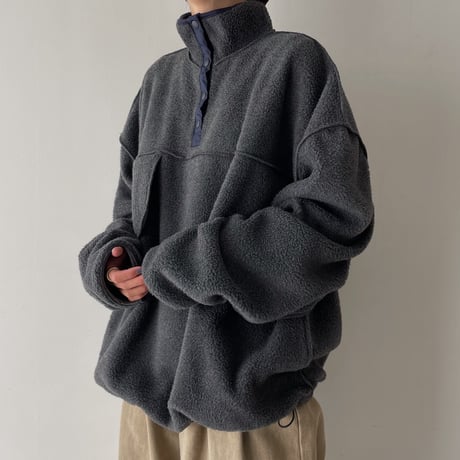 【nokcha original】mannish over fleece/2colors(unisex)_no0331