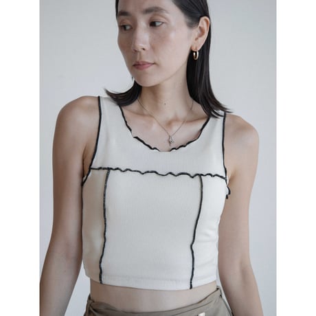 《予約販売》piping minimal tanktop/2colors_nt2366