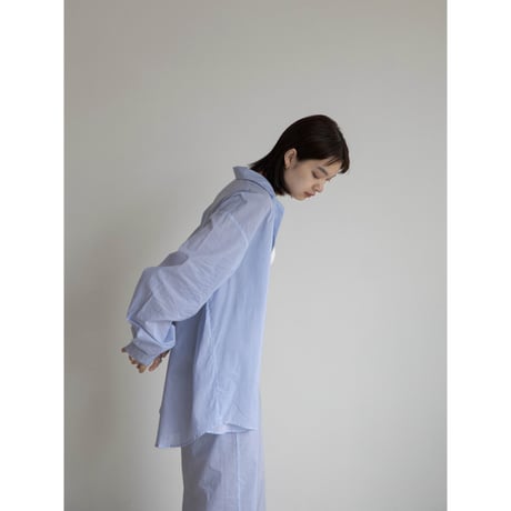 《予約販売》stripe over light shirt/2colors_nb0249