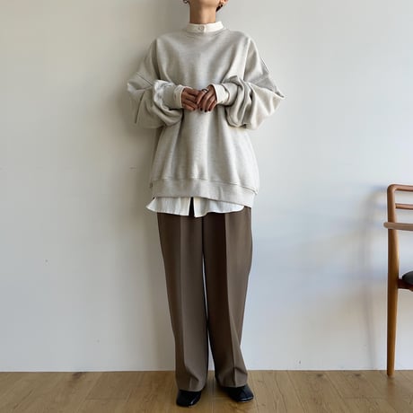 【nokcha original】jacquard round shirt/white_nb0090