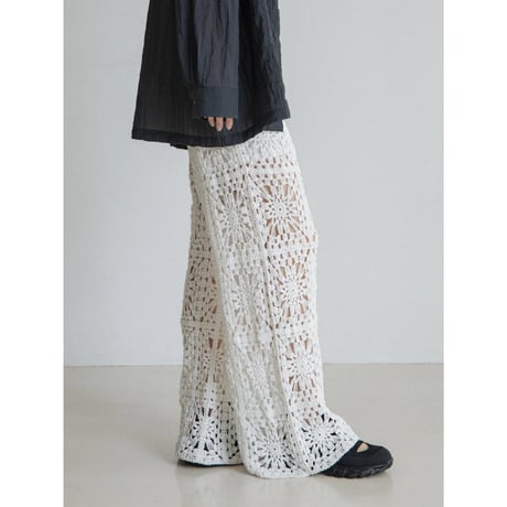 《予約販売》crochet knit pants_np1123