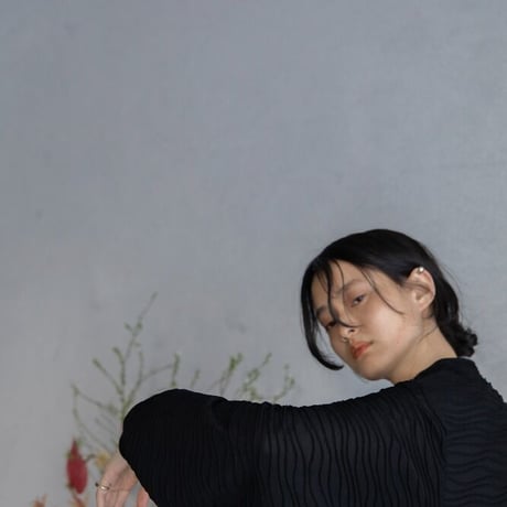【nokcha original】volume long dress/black_nd0120