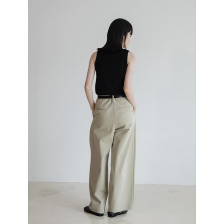 《予約販売》two tuck accent twill pants/2colors_np1127