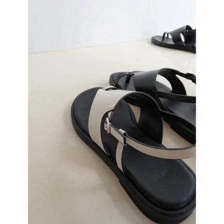 《予約販売》accent mannish thong sandal/2colors_na0646