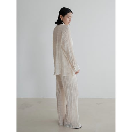 《予約販売》material sheer shirt/2colors_nb0299