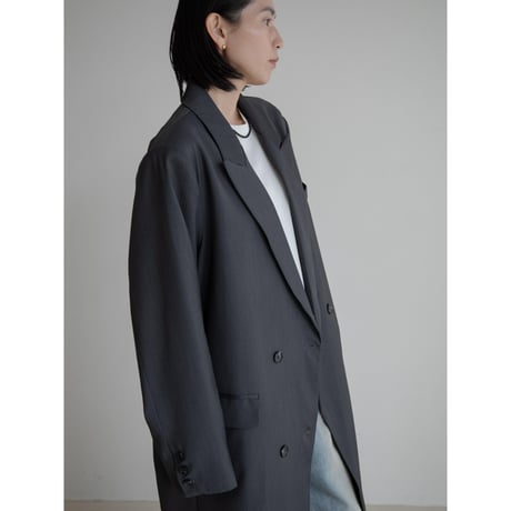 《予約販売》double breasted long coat/2colors_no0439
