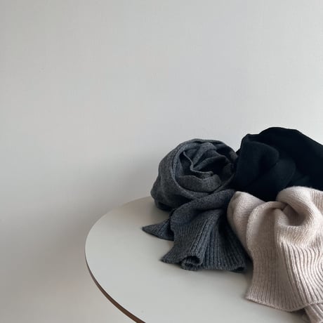 《予約販売》lambs wool muffler/3colors_na0608