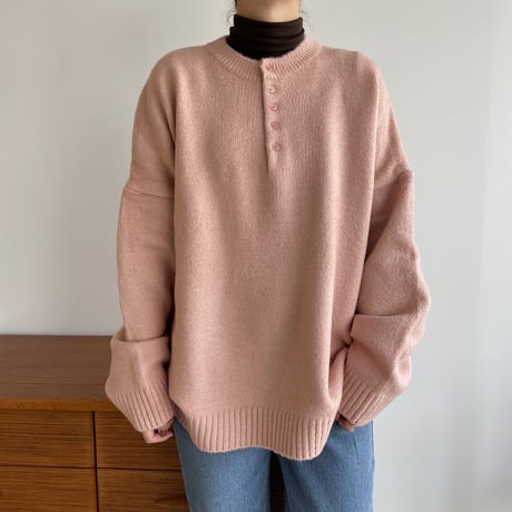 《予約販売》over botan knit/3colors_nt1170