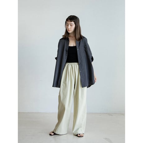 《予約販売》satin 2way shirt/2colors_nb0381