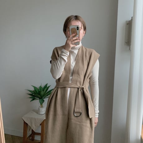 ✳︎予約販売✳︎knit long gilet/2colors_no0016