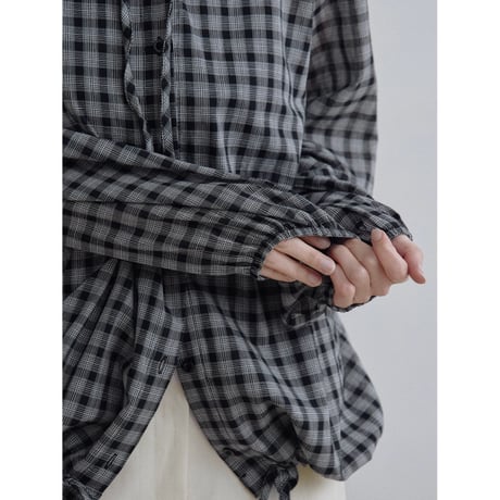《予約販売》check hoodie shirt_nb0360