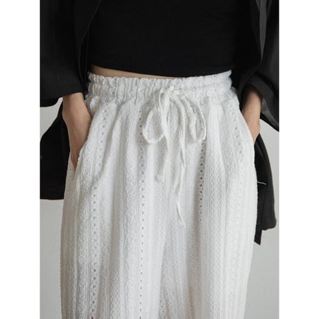 《予約販売》jacquard lacy pants/2colors_np1111