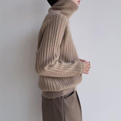 《予約販売》accent lib high neck knit/2colors_nt1926