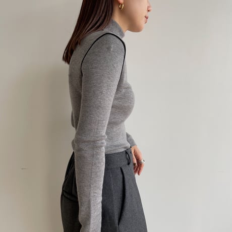 《予約販売》piping lib knit/2colors_nt1557