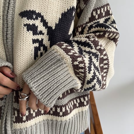 《予約販売》vintage like knit cardigan_nt1183