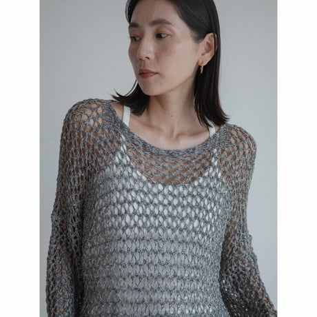 《予約販売》low gauge summer knit tops/2colors_nt2345