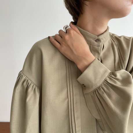 【nokcha original】2way lady gather blouse_nt1061