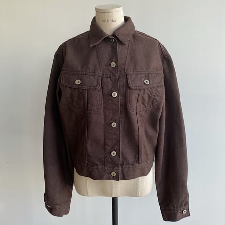 《予約販売》brown denim jacket_no0245