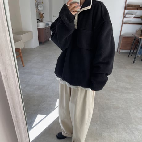 【nokcha original】mannish over fleece/2colors(unisex)_no0331