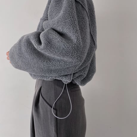 【nokcha original】mannish minimal fleece/2colors_no0330