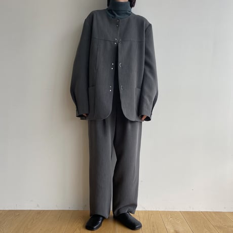 【nokcha original】mannish jacket/melange gray_no0313