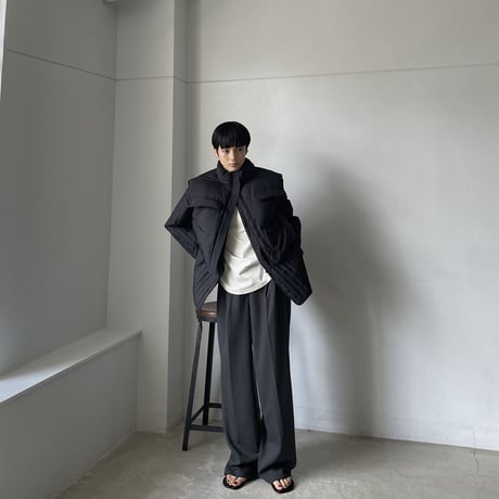 【nokcha original】2set down jacket/black_no0309