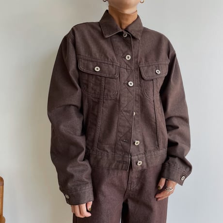 《予約販売》brown denim jacket_no0245