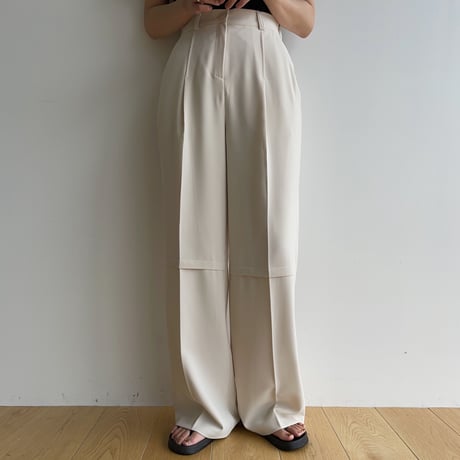 【nokcha original】knee wide pants/2colors_np0826