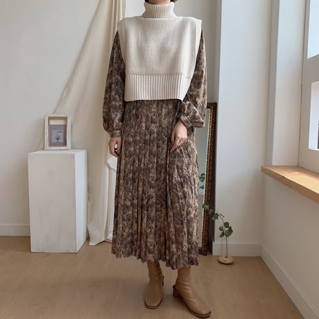 ✳︎予約販売✳︎unique knit vest/2colors_nt0139