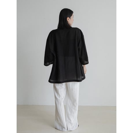 《予約販売》shawl collar sheer jacket_no0462