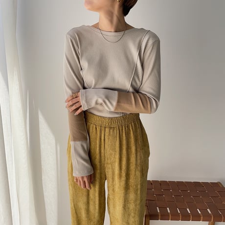 【nokcha original】material lib tops/2colors_nt0878