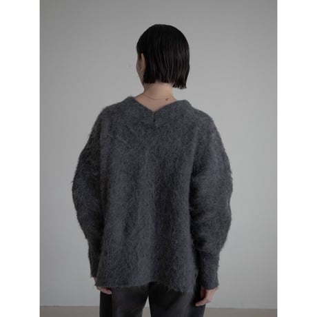 《予約販売》2way alpaca knit cardigan/2colors_no0396