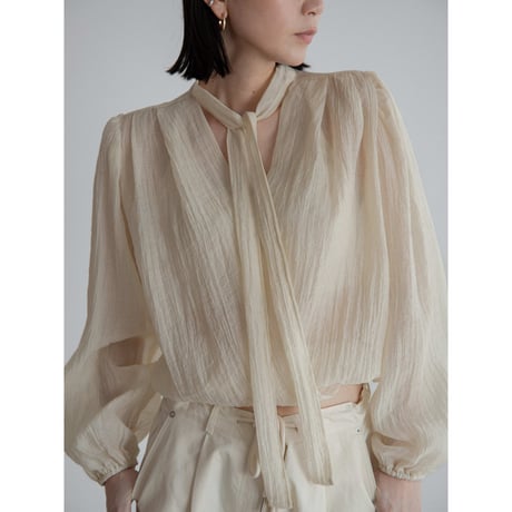 《予約販売》rincl sheer cache-coeur blouse/2colors_nb0296