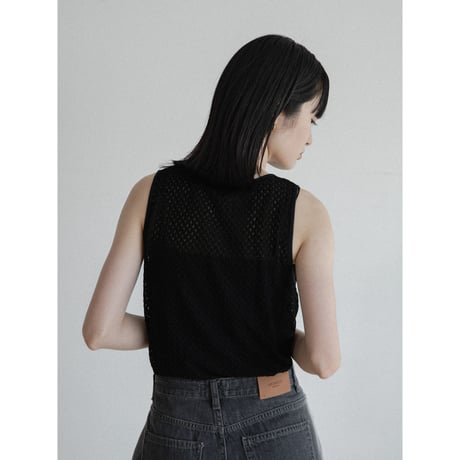 《予約販売》accent mesh tank top/2colors_nt2326