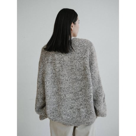 《予約販売》melange button over knit/2colors_nt2453