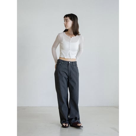 《予約販売》ostrich like thong sandals/2colors_na0795