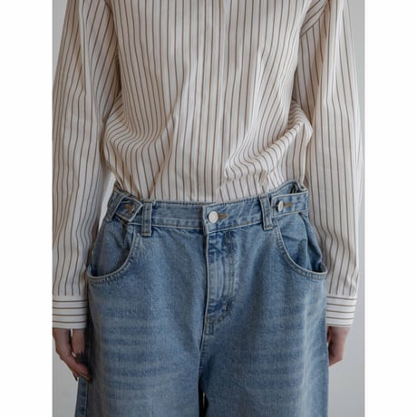 《予約販売》waist accent cocoon jeans_nj0116