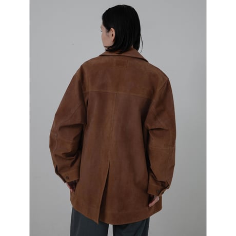 - AUTHENTIC series - real suède rich jacket/camel_an0037