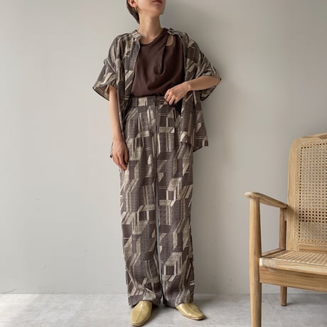 【nokcha original】vintage pattern blouse_nt0949