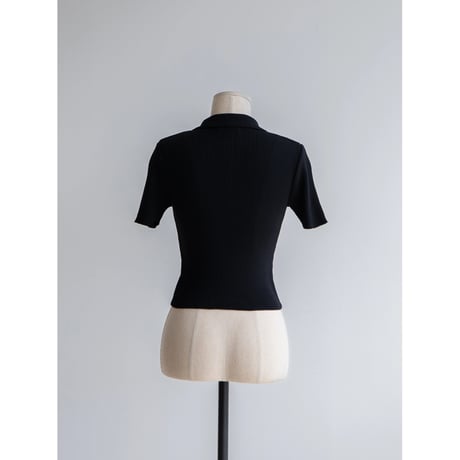 《予約販売》2way zip summer lib knit tops/2colors_nt2080