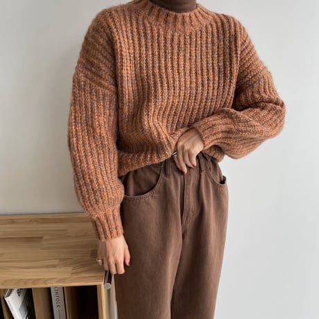 《予約販売》melange coloring knit/2colors_nt1109