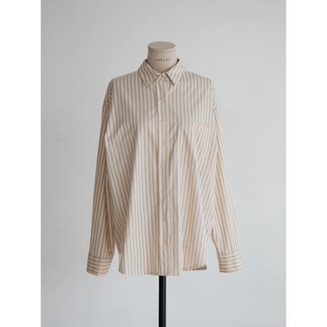 《予約販売》accent stripe over shirt/2colors_nb0333