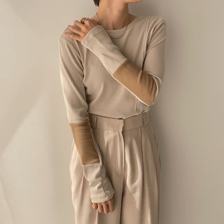 【nokcha original】material lib tops/2colors_nt0878
