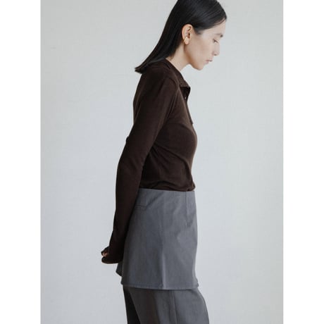 《予約販売》sheer lib button fly tops/4colors_nt2394