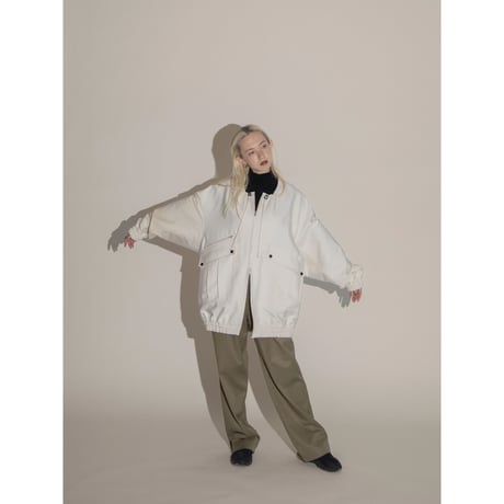 - AUTHENTIC series - urban over jacket/ivory(unisex)_an0003