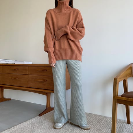 《予約販売》knit daily lib pants/2colors_np0514