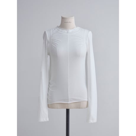 《予約販売》sheer layered tops/2colors_nt2510