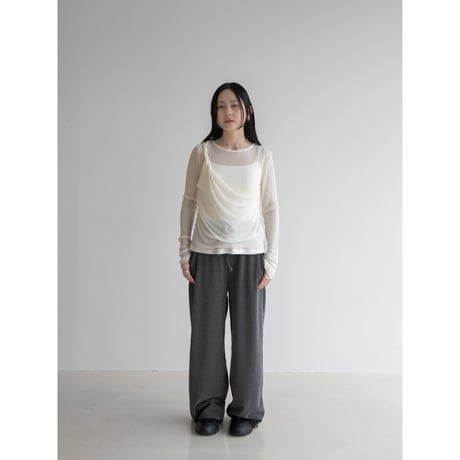 《予約販売》accent lib sheer tops/2colors_nt2033